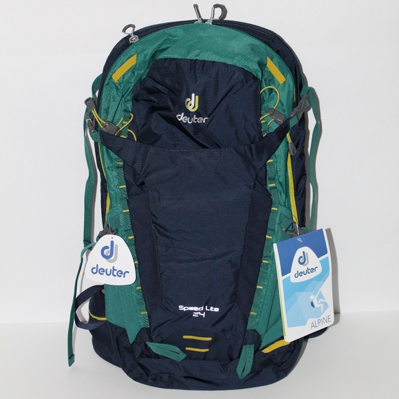 Deuter Handbags - DEUTER SPEED LITE 24L NAVY/ALPINE GREEN BACKPACK